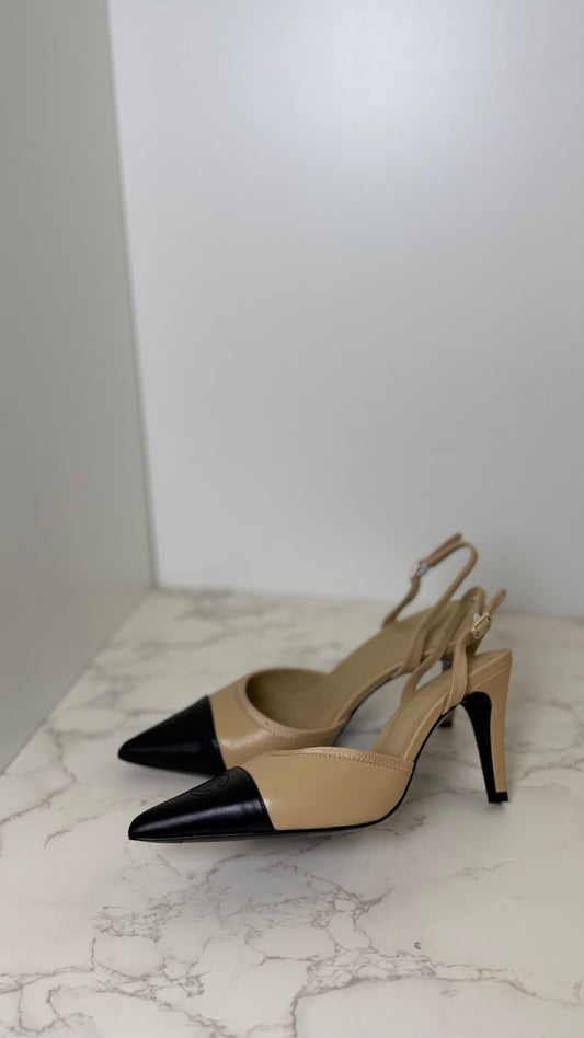 CC pointed toe slingbacks 26