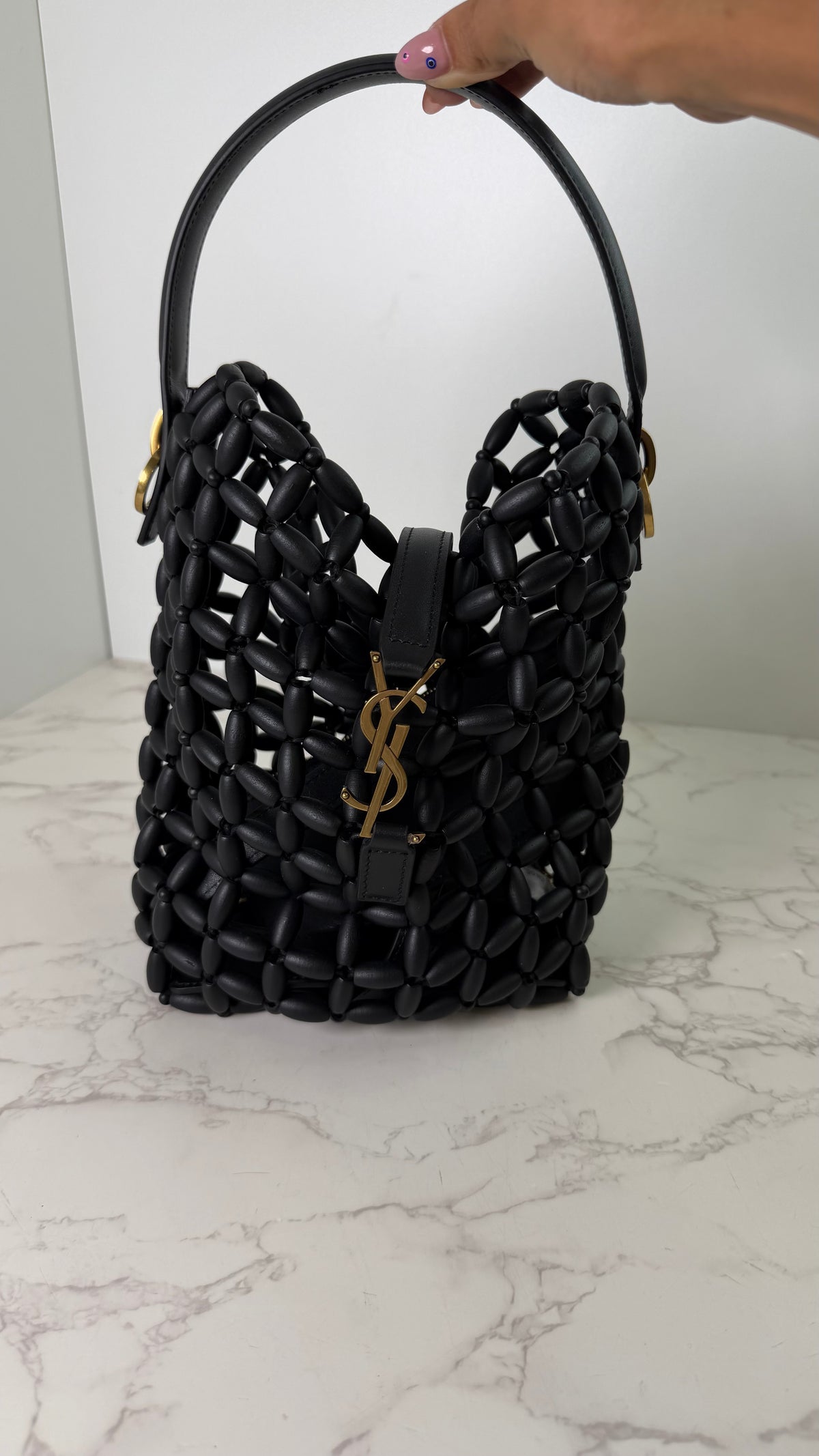 YSL bead bucket