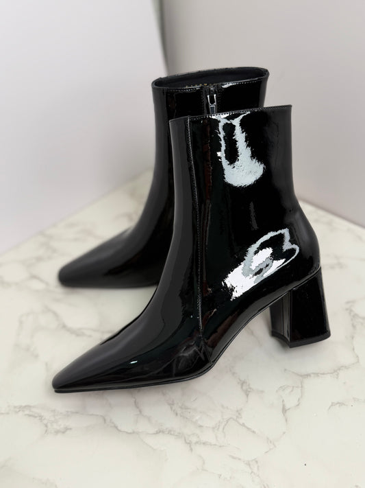 Patent ysl bootie