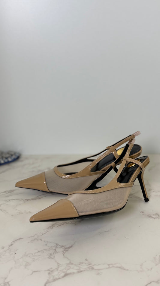 YSL MESH HEEL