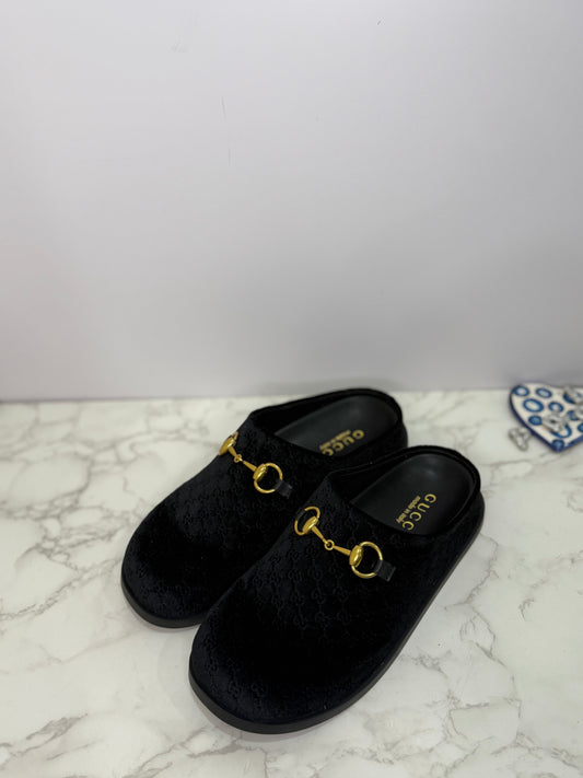 Gg Velour clog