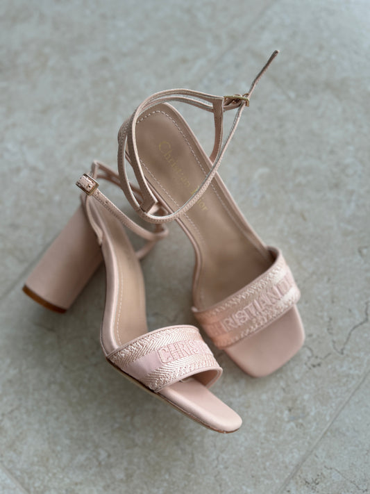 Dior block heel