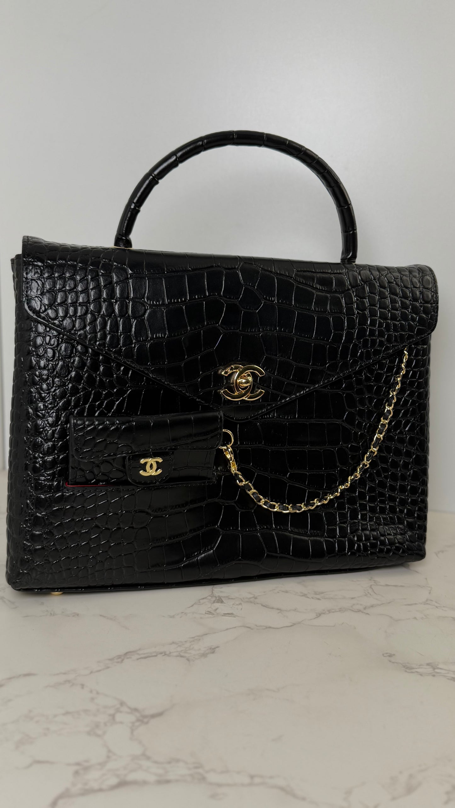 CC Croc Briefcase
