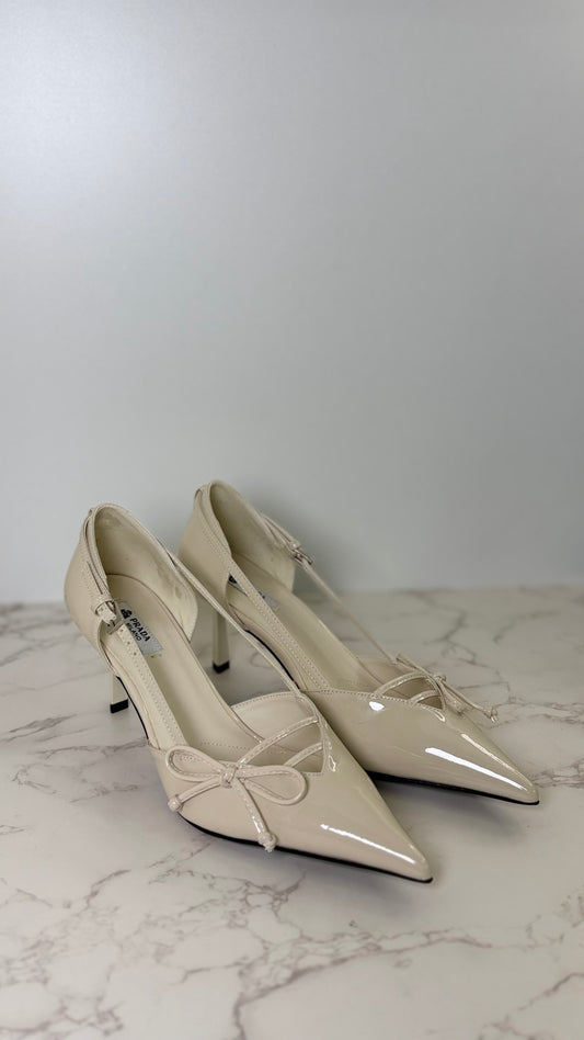 Prada patent heels