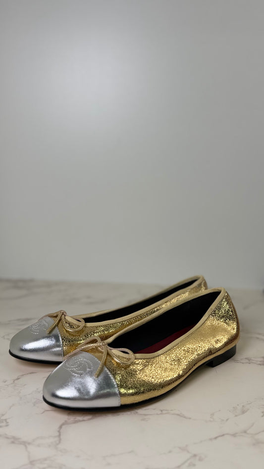 Cc metallic ballet flat
