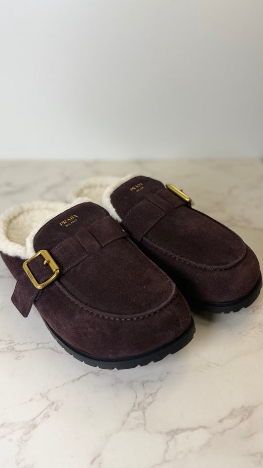 Prada Suede Mule
