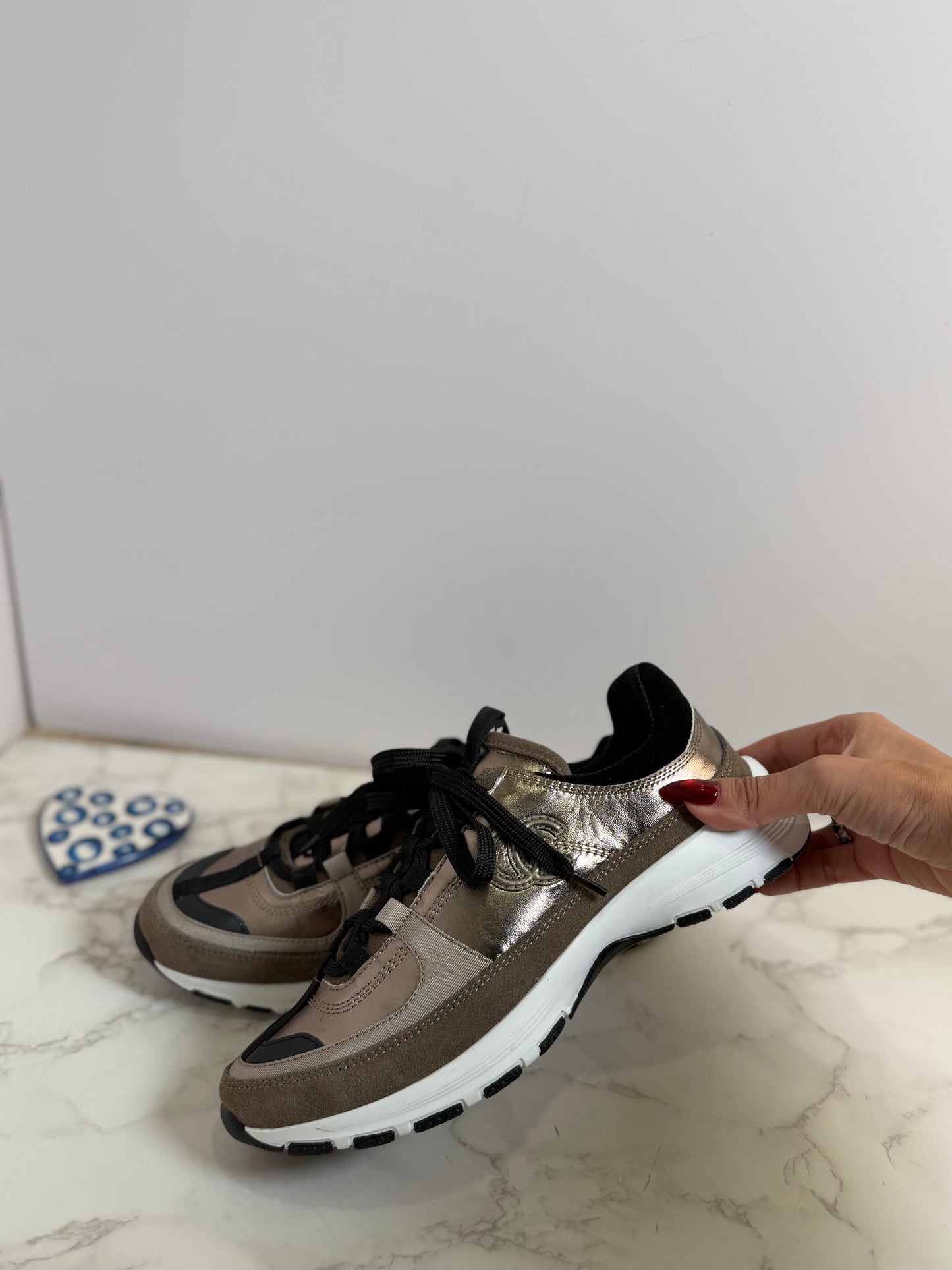 Bronze sneakers