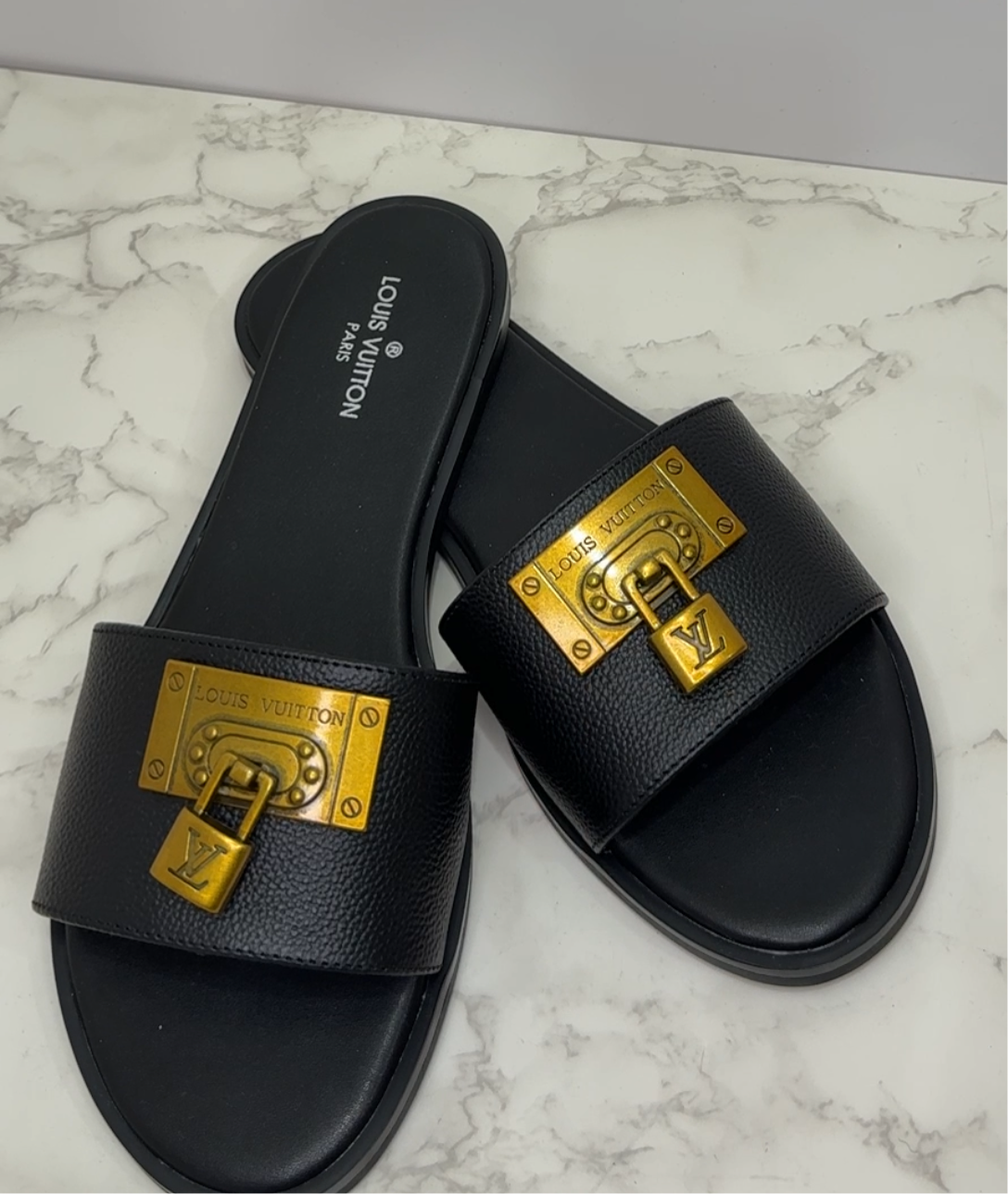 Lv lock sandals