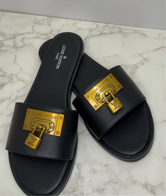 Lv lock sandals