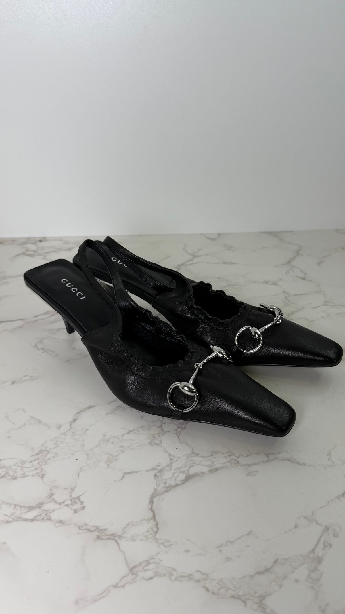 GG scrunch slingback
