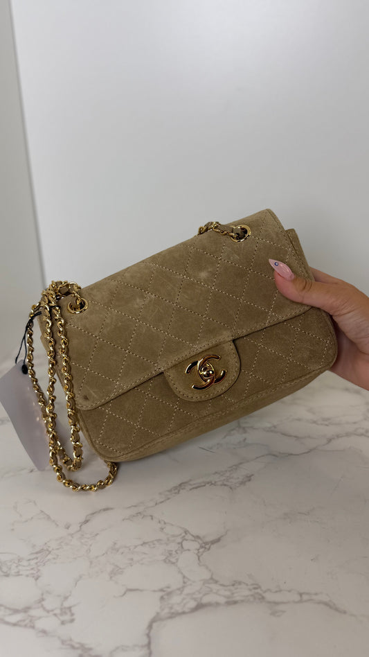 Cc mini suede flap