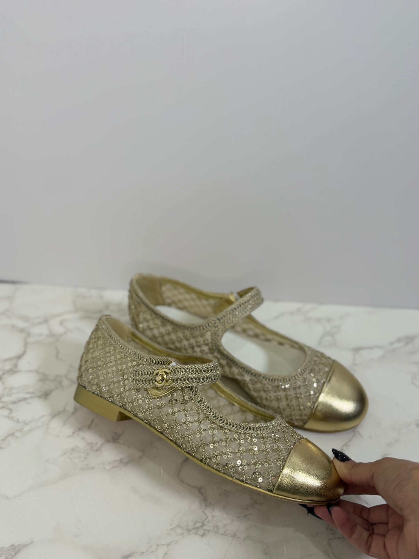 Cc sequin flats