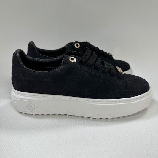 SUEDE MONOGRAM PLATFORM