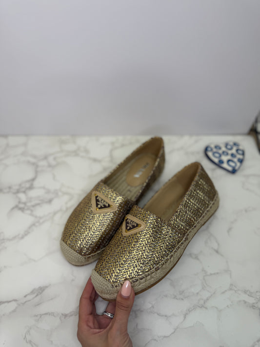 Metallic espadrilles