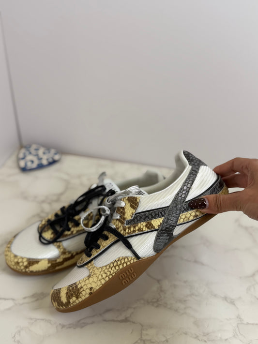 Mm snakeskin sneakers