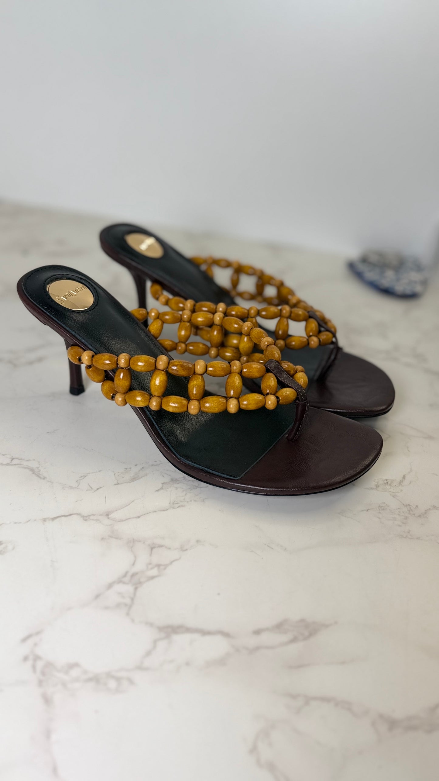 Ysl bead sandal heel ) (Copy)