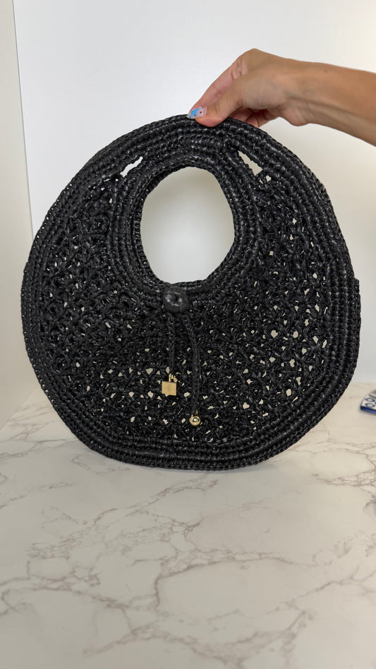 Jacquemues Raffia Circle Tote
