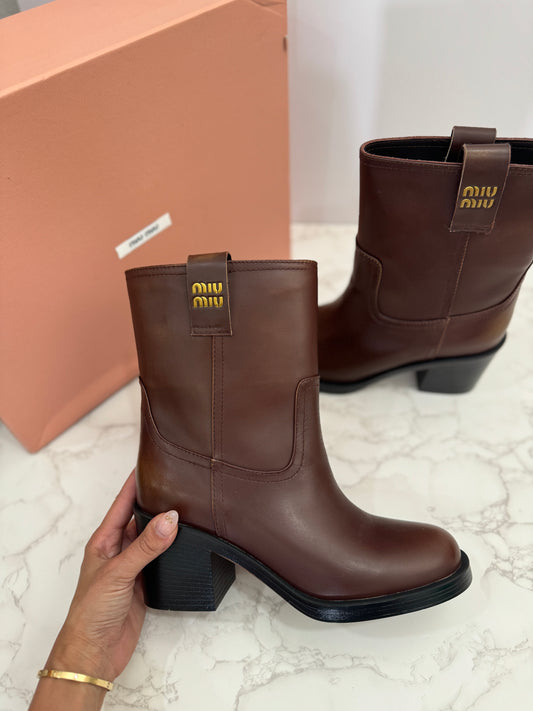 Miu Miu boot booties