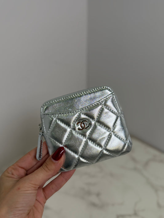 Metallic small cc wallet