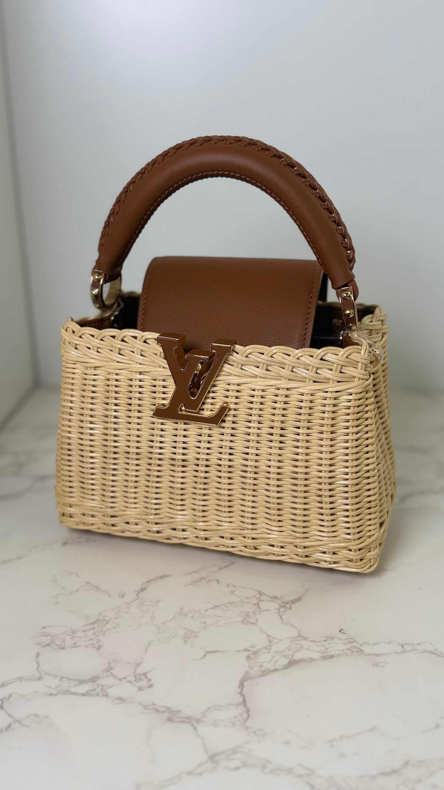 LV Wicker basket