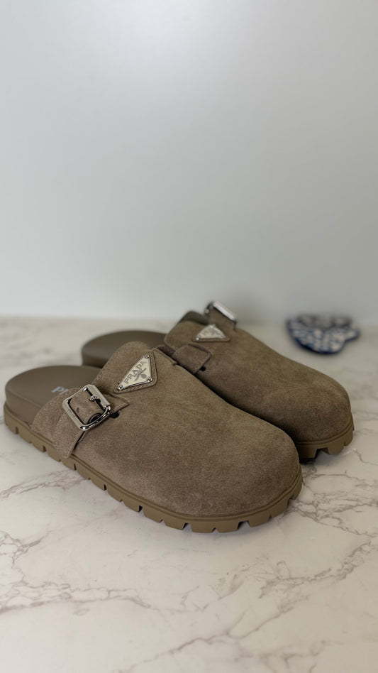 Prada suede mule birk