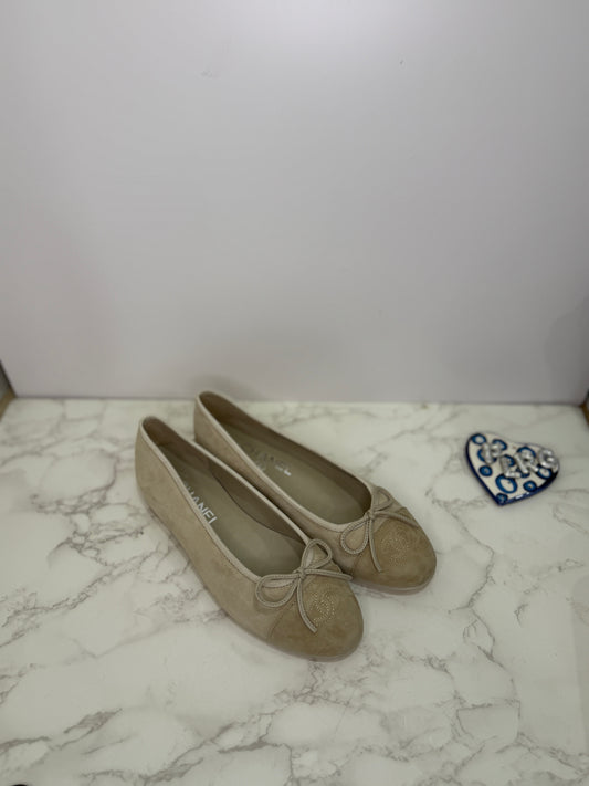 Suede ballet flats