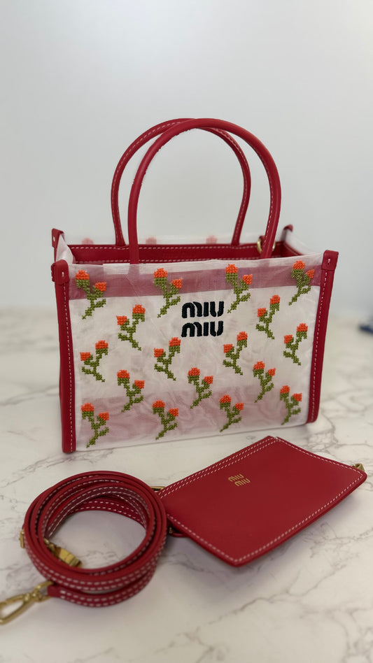 MM Mesh Floral Bag