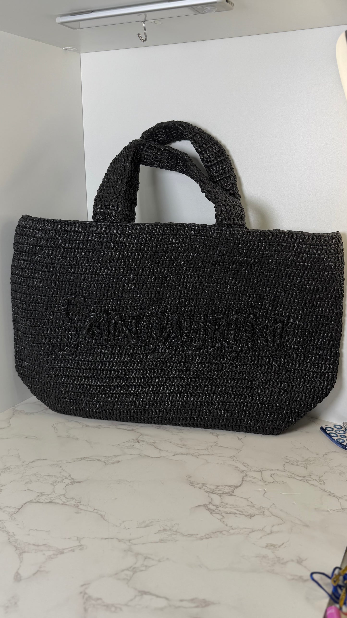 YSL Raffia Tote