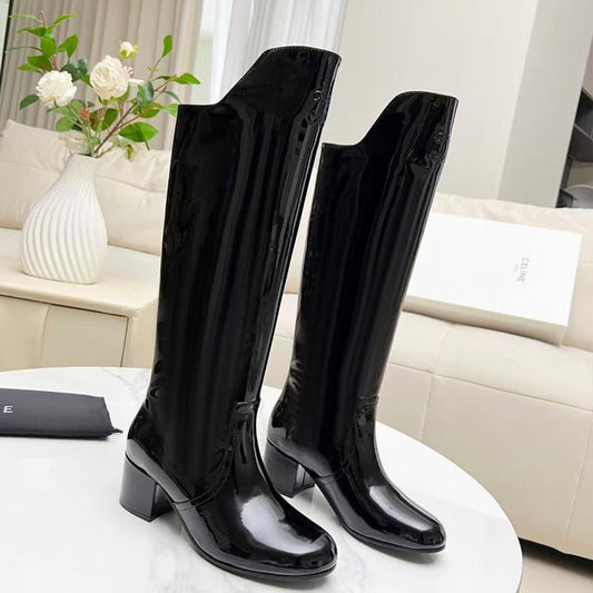 Patent Triomphe boots