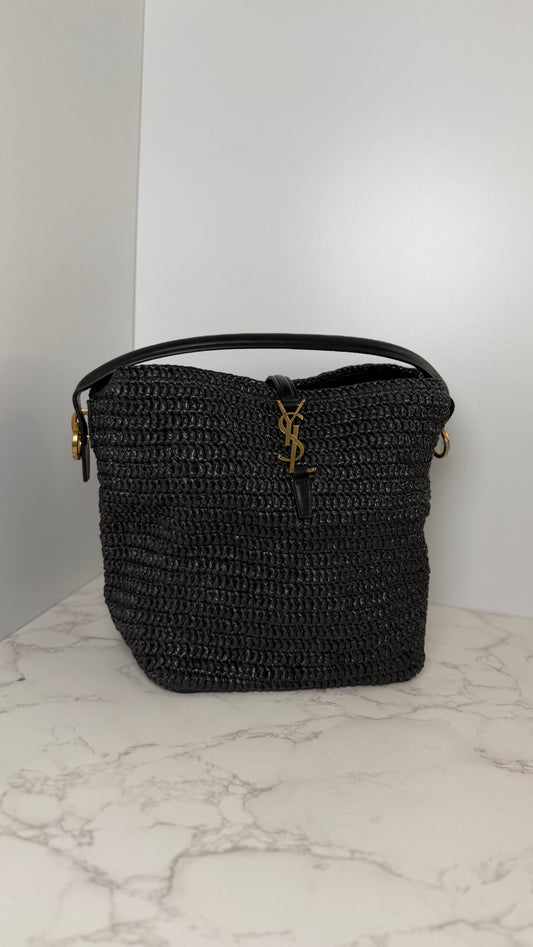 YSL Raffia Bucket