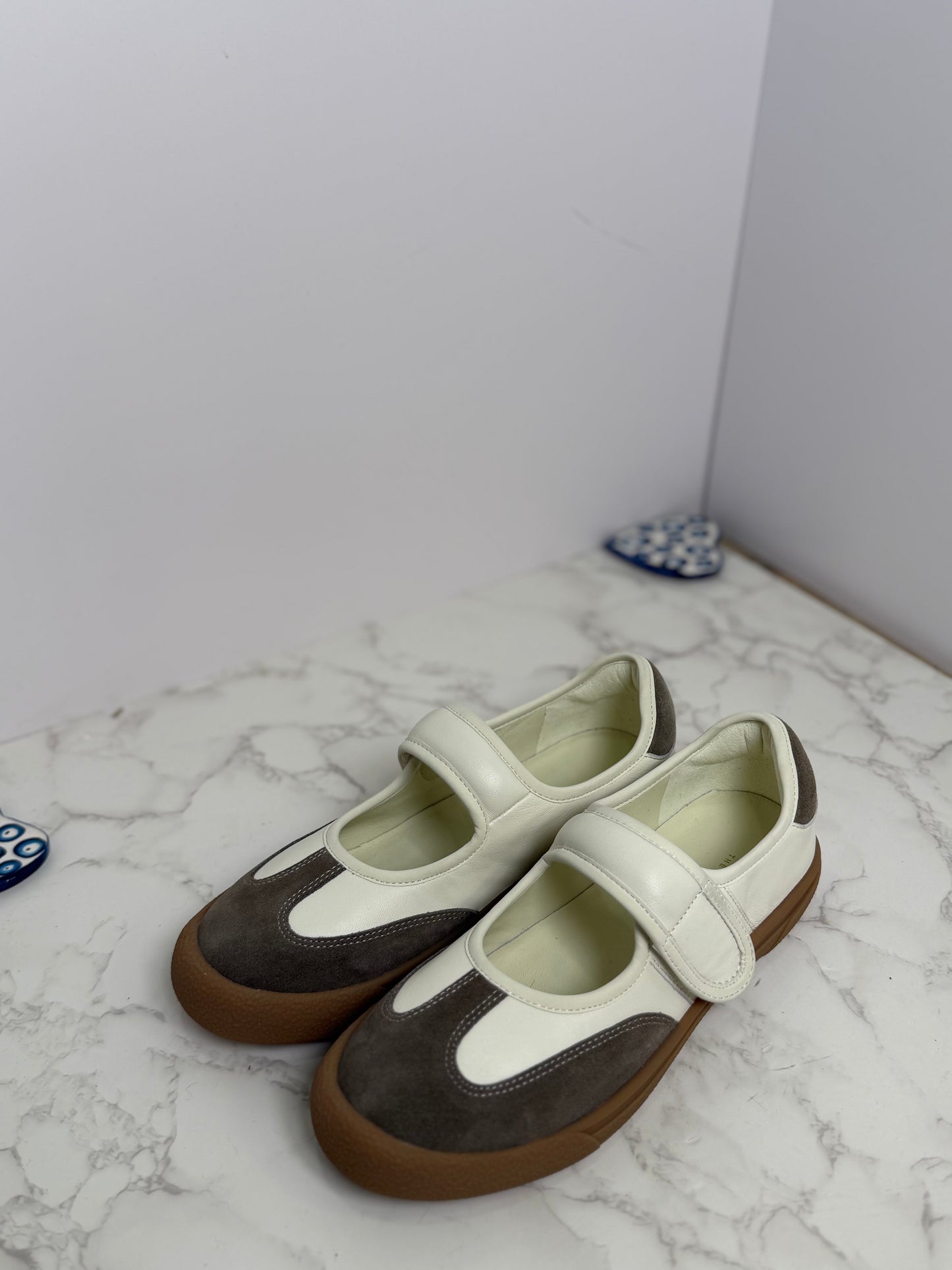 Row sneaker ballet flats