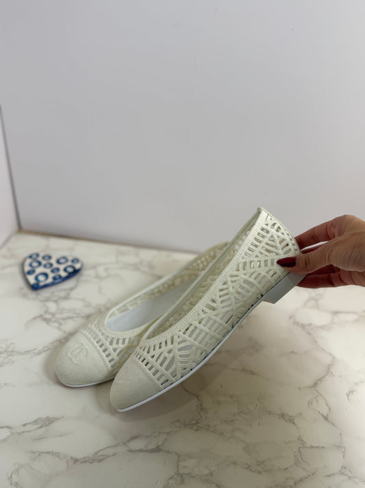 Cc woven ballet flat