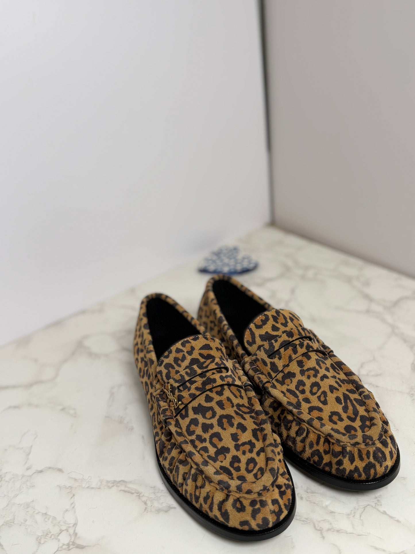 YSL LEOPARD LOAFERS