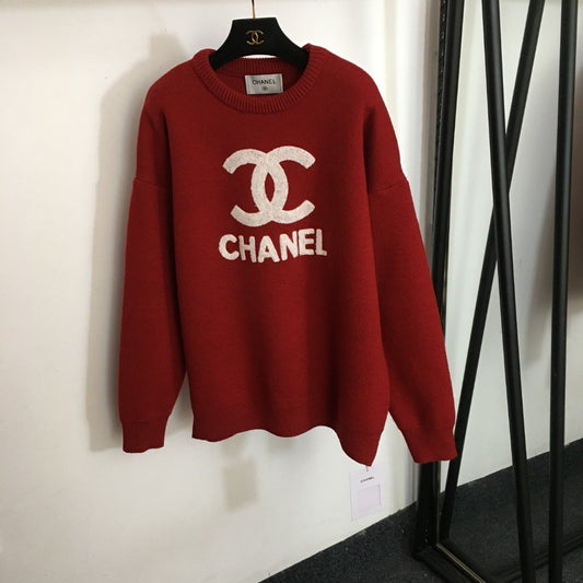 RED OVERSIZED SWEATER