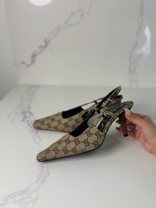 Gg slingbacks heel