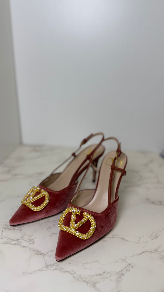 V Slingback Heel