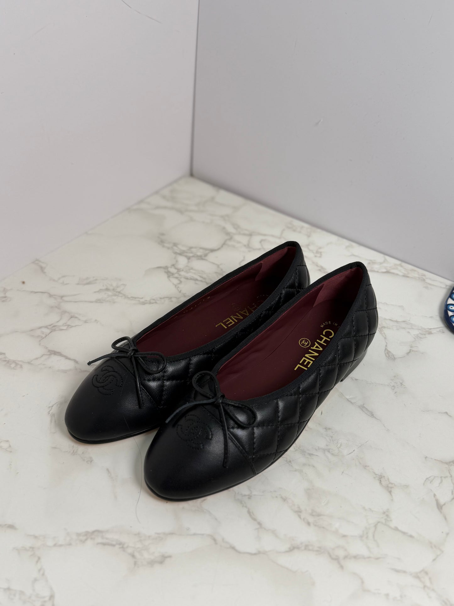 Quilted ballet flat cc