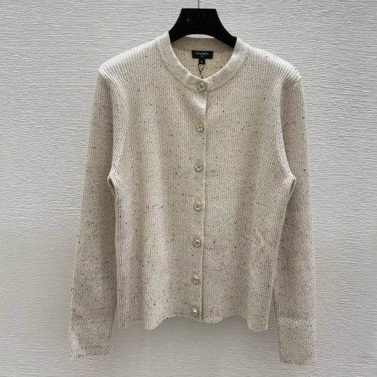 Cc ribbed cardigan