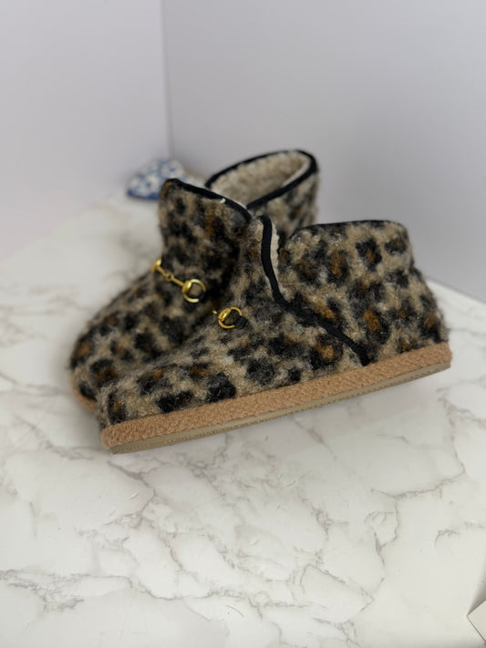 Gg leopard boot