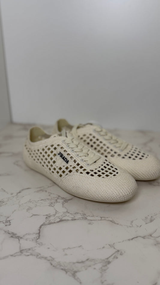 Prada Raffia Sneaker