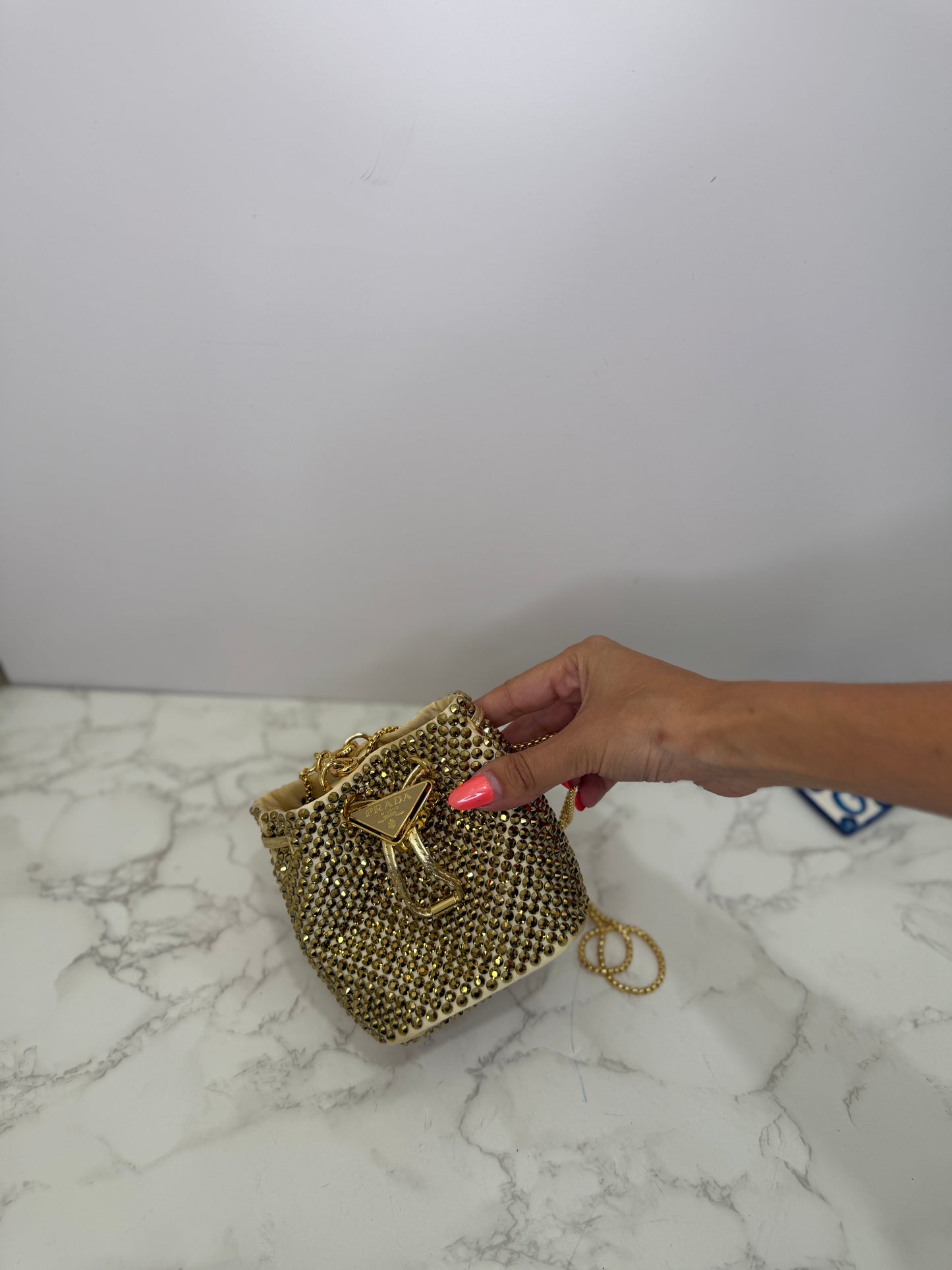 Mini rhinestone Prada