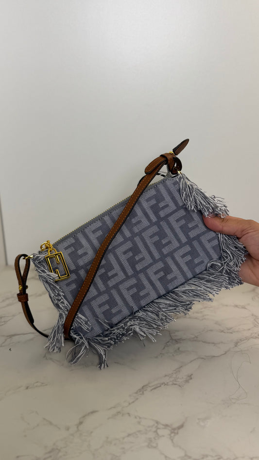 Fendi denim fringe