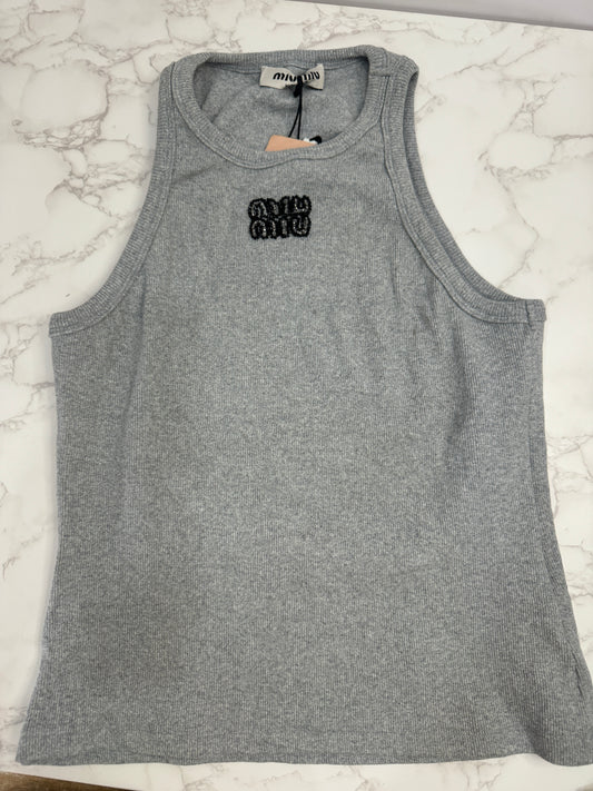 Embellished racer tank
