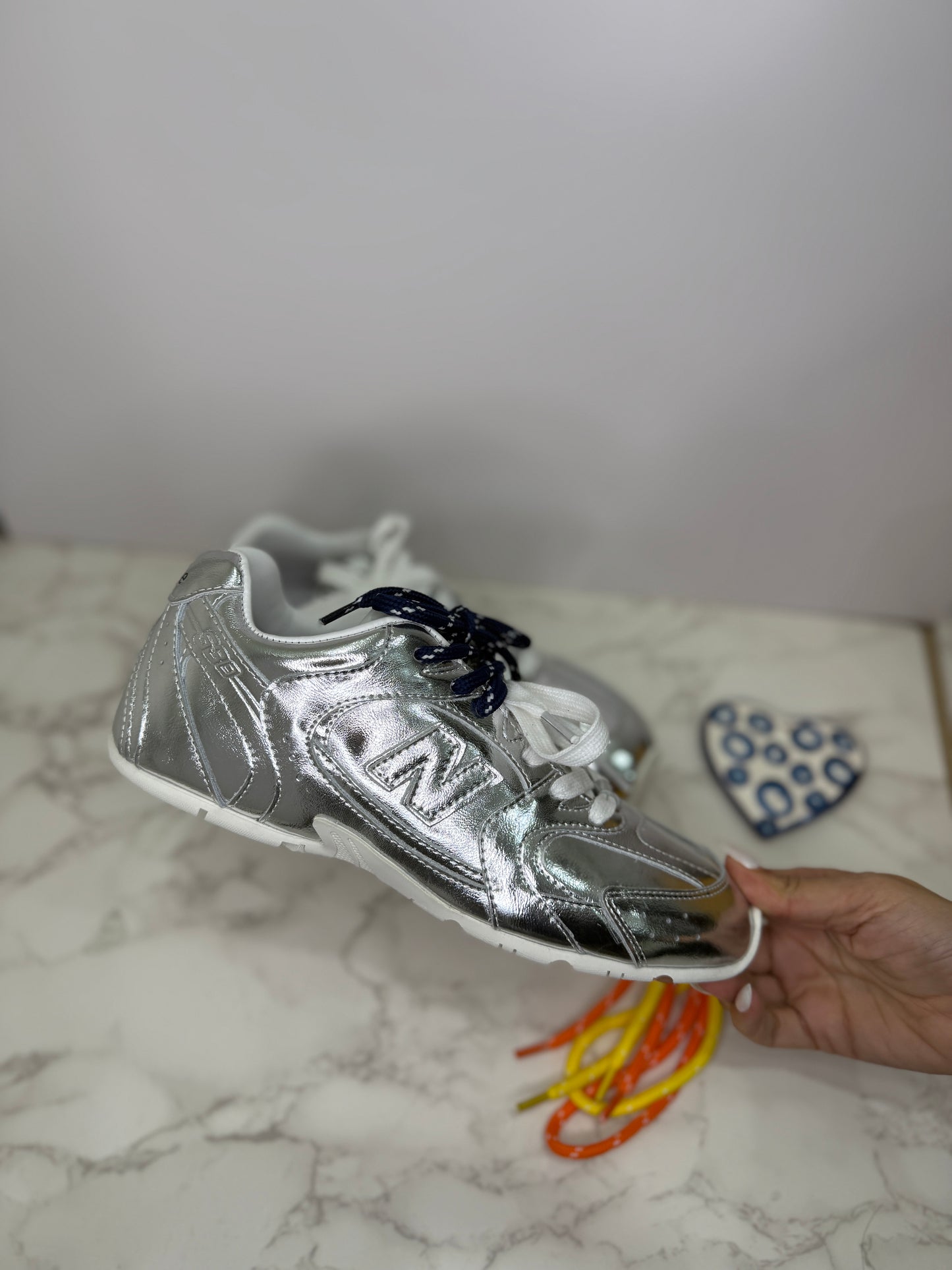 Metallic new balances