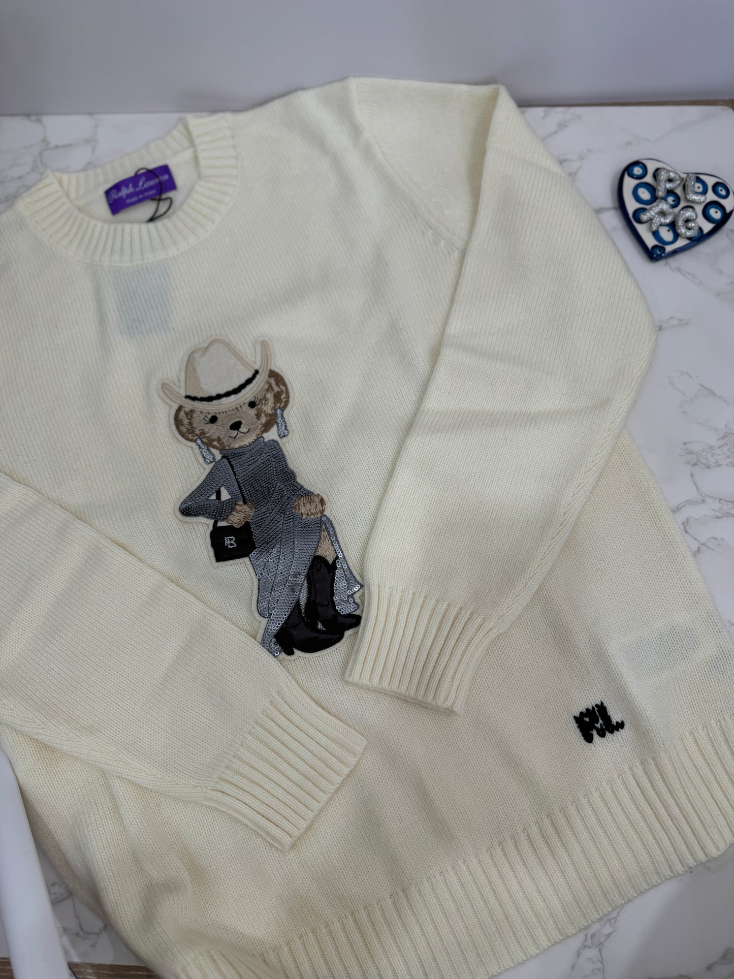 Purple label bear sweater rl