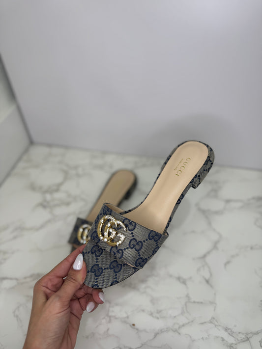 Denim gg slide