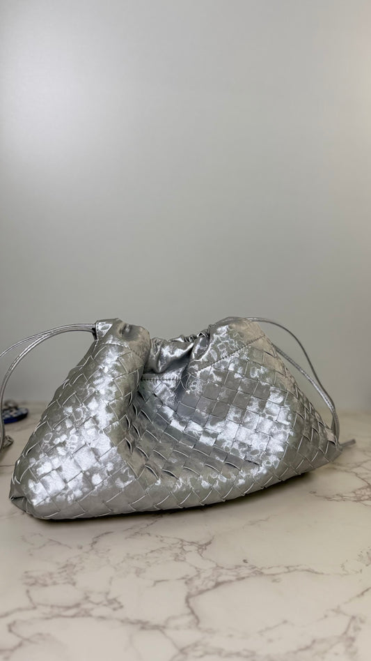 BV Metallic Dumpling Clutch