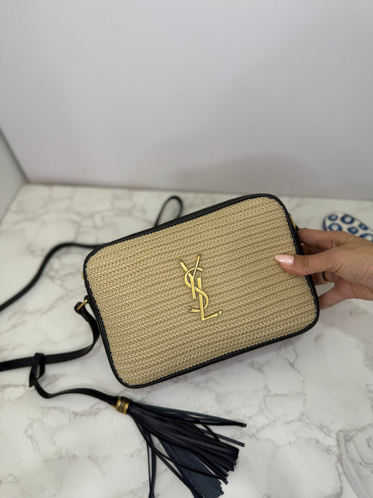Raffia crossbody