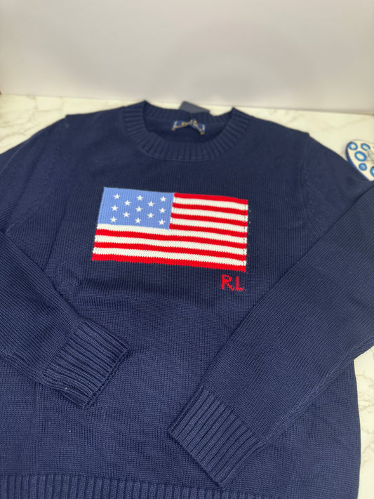 Rl flag sweater