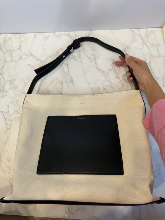 CANVAS + LEATHER TOTE